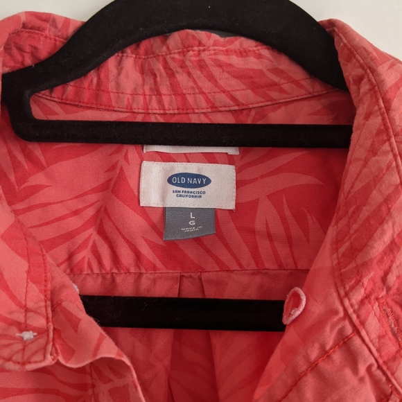 Red Tone Hawaiian Print Shirt - Picture 4 of 4